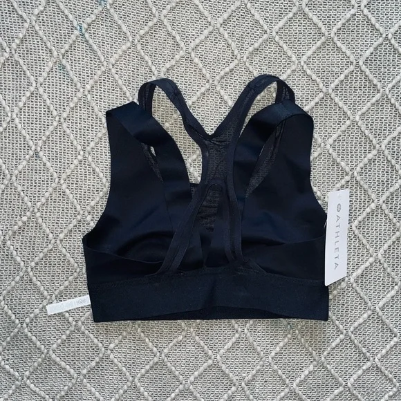 NWT Reversible Athleta Bra Black XS Neutral Sports Bra Wire-free Wireless